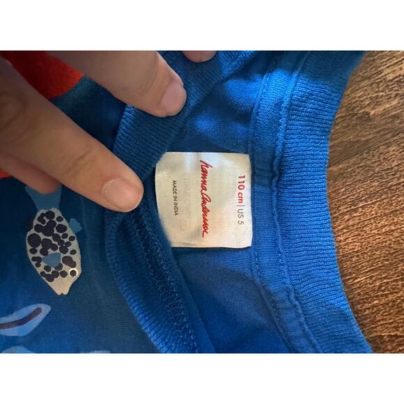 Hanna Andersson marine life graphic tee shirt boys size 5 (110) - Picture 2 of 3